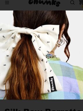 CHUNKS Silk Hair bow